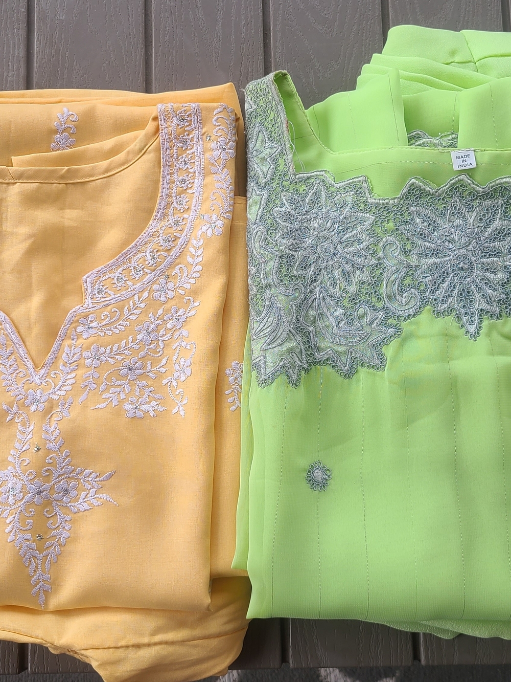 Bundle 2 Kurta Salwar Sets Without Duppattas.